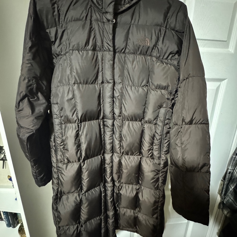 The North Face Brown Puffer Parka Coat